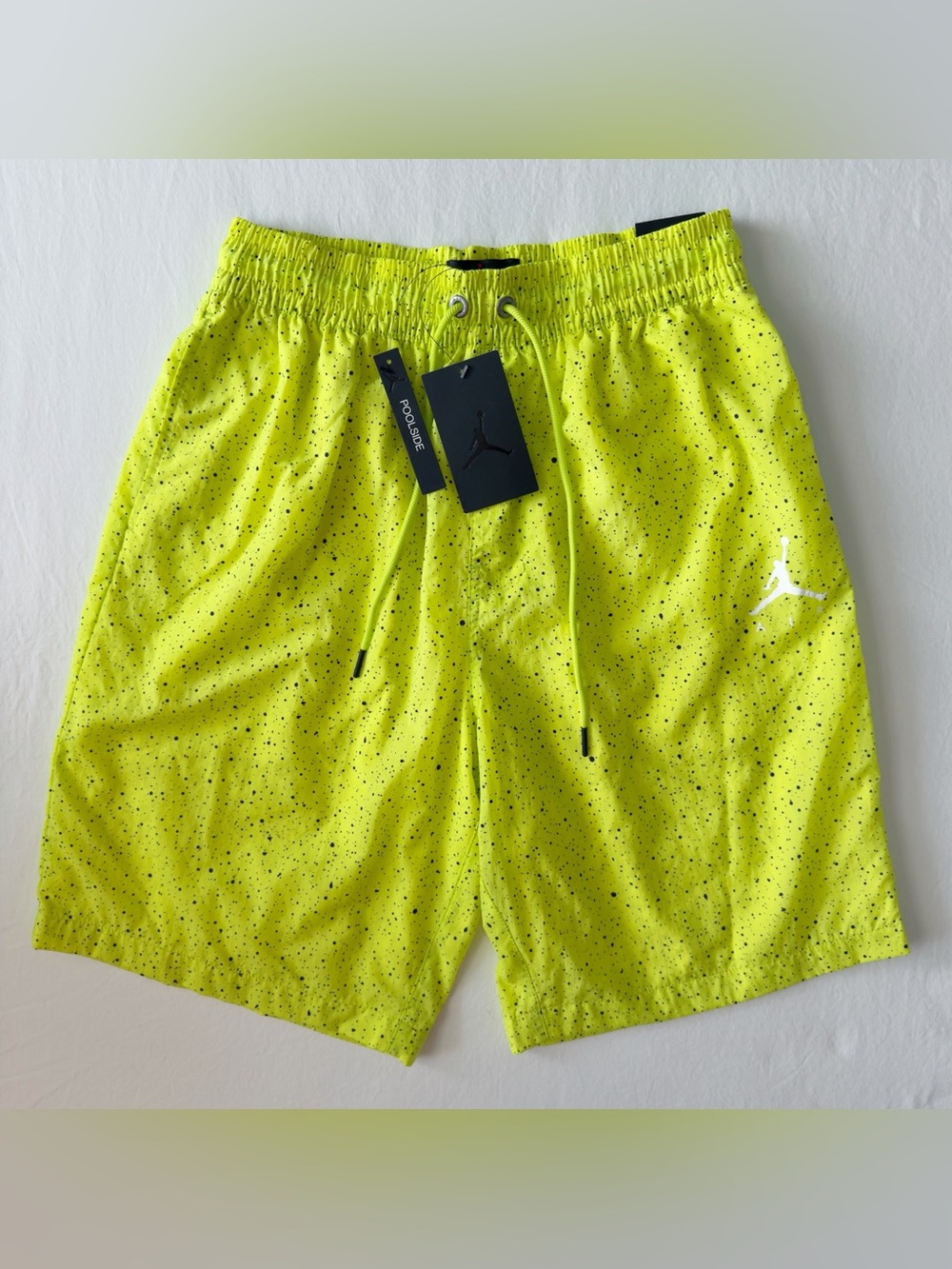 Jordan Brand Jumpman Cement Poolside Swim Shorts Mens Medium Lime Green